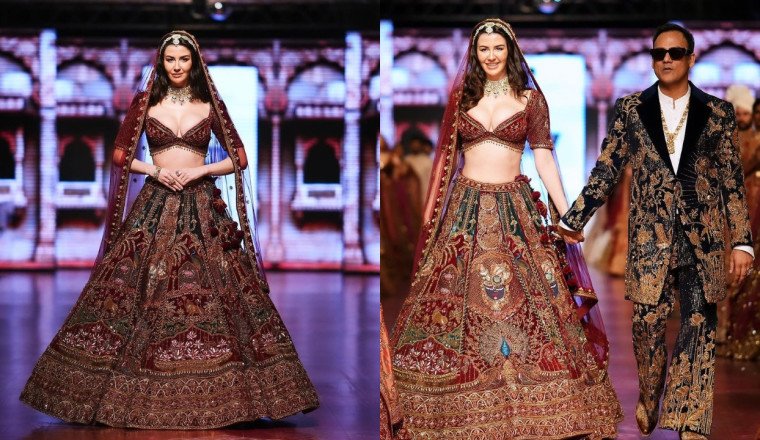 Giorgia Andriani Takes Center Stage as Showstopper for Lalit Dalmia's Bridal Showcase