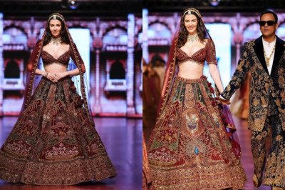 Giorgia Andriani Takes Center Stage as Showstopper for Lalit Dalmia's Bridal Showcase