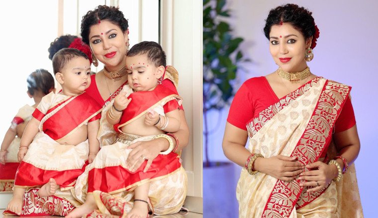 Debina Bonnerjee Embraces Navratri and Durga Puja with Family and Foodie Delights