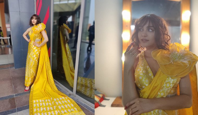Adah Sharma Struts Barefoot on the Ramp in Quirky Fashion Twist