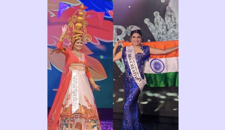 Shipra Singh from Bihar Makes History with 'Mrs Universe Creativity' Title and Crown in the Philippines