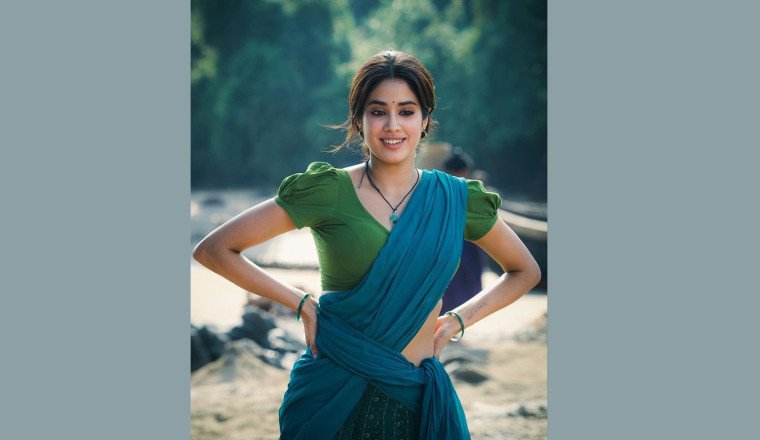 Janhvi Kapoor Transforms Into Village Belle For Telugu Debut Film 'Devara'