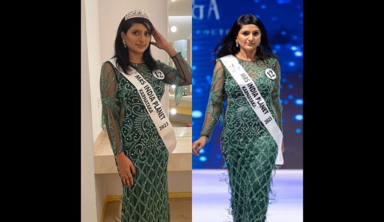 Sushma TJ won the title of Mrs. India Planet Karnataka 2023 with her hard work and true dedication