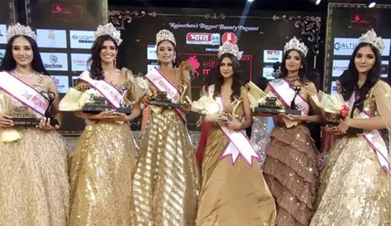 Glamour and Grace Converge: Pihu Chaudhary Triumphs as Elite Miss Rajasthan 2023