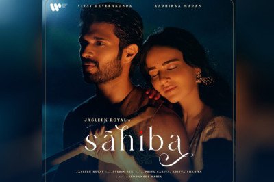 Jasleen Royal’s ‘Sahiba’ Poster Drops: Vijay Deverakonda and Radhikka Madan’s Chemistry Steals the Show!