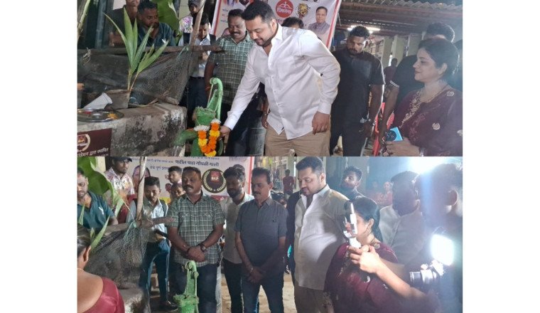 Shivsena Shinde Group Youth leader Arjun kandhari orchestrates first electronic hand pump in khar Danda