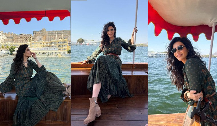 Karishma Tanna SPOTTED in the ‘City of Lakes’ Udaipur, Rajasthan AHEAD OF IIFA 2025