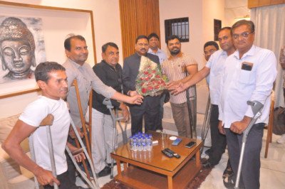 MP Prabhu Vasava Celebrates His 55th Birthday with Acts of Kindness, Sharing Moments with Differently-Abled