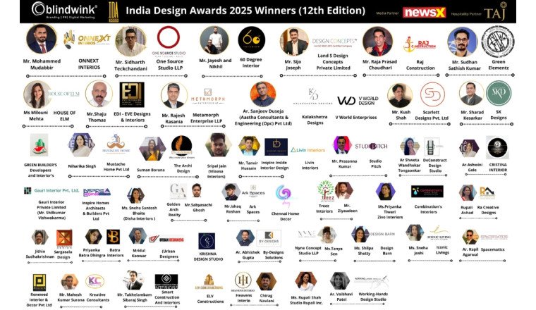 Blindwink Announces The Winners Of India Design Awards 2025 (12th Edition)