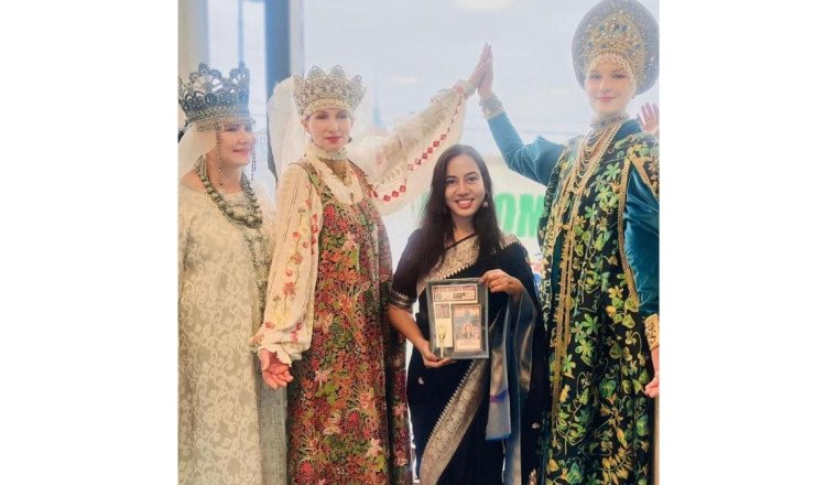 Dr. Geeta Bora Honored with Global Leader Award at India-Russia Summit in Moscow