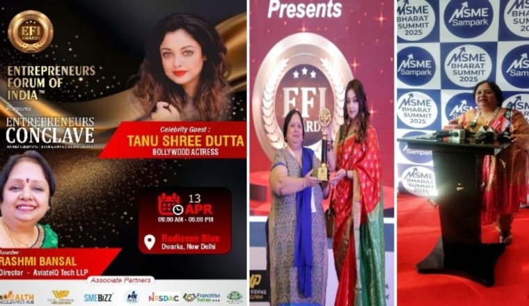 Rashmi Bansal Named Best Women Entrepreneur; AviatelQ Tech LLP Wins Best Emerging Startup Award