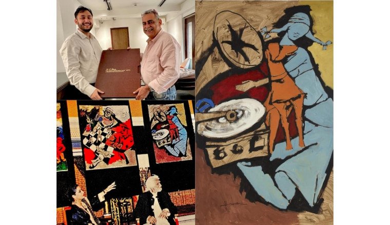Mumbai Collector Abeer Vivek Abrol Acquires Significant M.F. Husain Painting at Pundole’s Auction