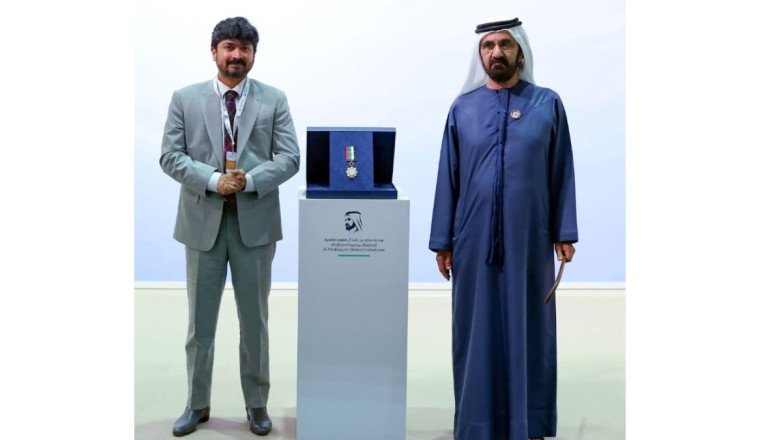 Siddharth Balachandran Receives Mohammed bin Rashid Al Maktoum Medal for Philanthropy