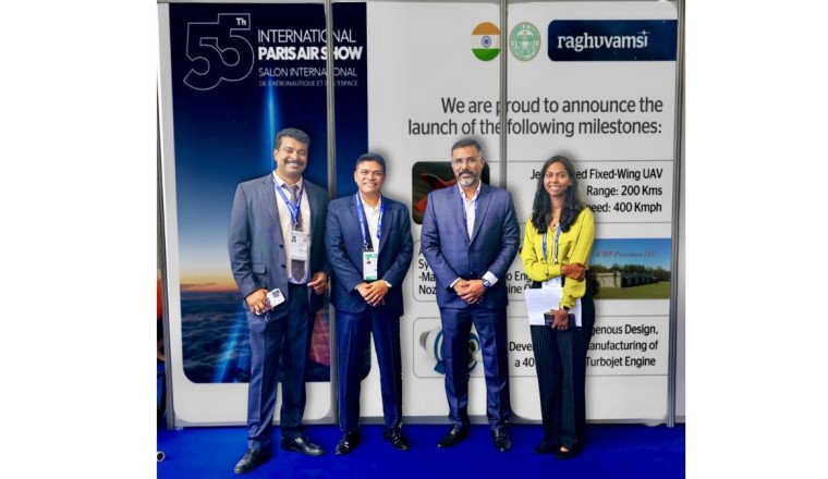 Raghu Vamsi Aerospace Group Debuts Indigenous Jet Engine & UAV Technologies at 55th Paris Air Show