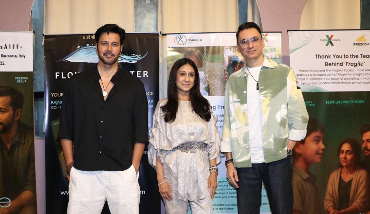 Stars Shine Bright at “Fragile” Film Screening Rajniesh Duggall, Anand Pachigar and Fragile X society, India powered by Prescon group