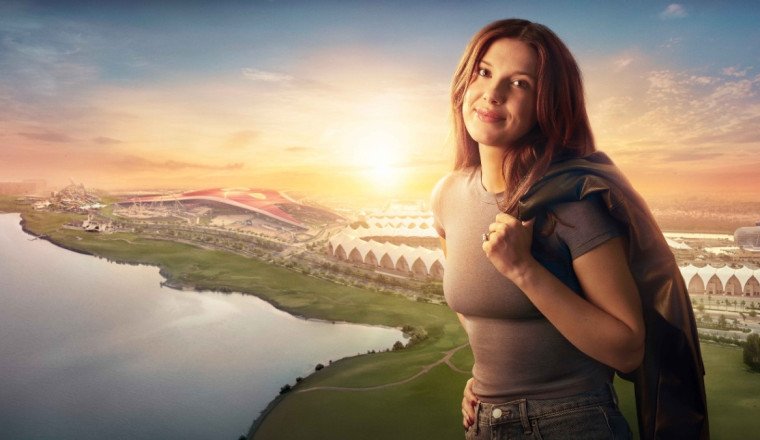 The Alphabet Wall is Flickering Again, But This Time, the Message Leads Millie Bobby Brown to Yas Island Abu Dhabi