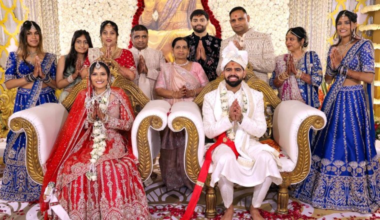 Hiral Patel Daughter of NRI Film Producer Sandip Patel, Marries with Nikunj Joshi