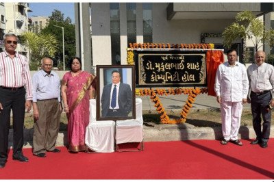 Ahmedabad Municipal Corporation Pays Tribute by Naming Jodhpur Community Hall after Dr. Mukulbhai Shah; E-Inauguration by Mayor Pratibhaben Jain