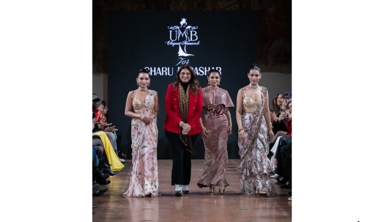 Bharat’s Bold Blackout: Charu Parashar and UMB Pageants’ Urmimala Baruah Redefine Luxury at Paris-Milan Fashion Weeks with Begum Noir Mastery