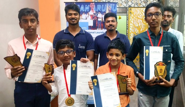 Chennai Students from Ashtrix School of Robotics Shine at World Game Coding Competition 2026