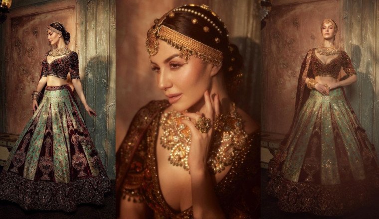 Giorgia Andriani Radiates 'Maharani' Elegance in Lavish Bridal Attire by Renowned Designer Lalit Dalmia