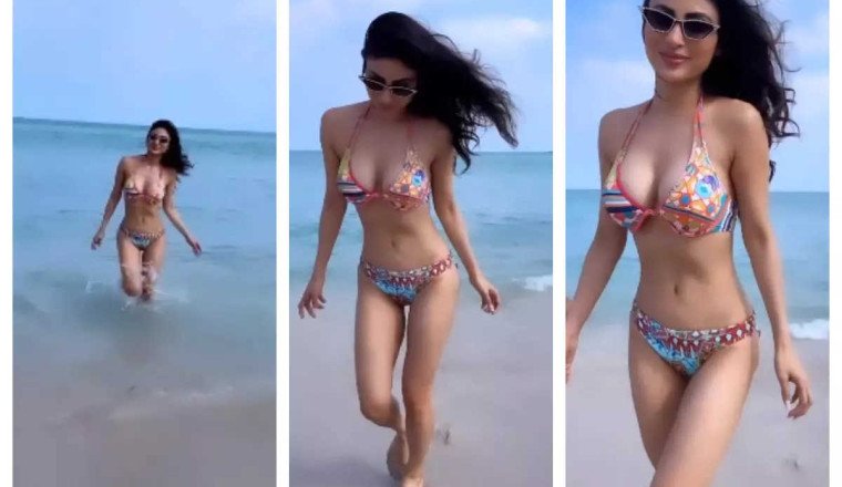 With An Aztec-print Bikini Set, Mouni Roy Beats The Heat While On Vacation  In Miami | Bollywood Wave