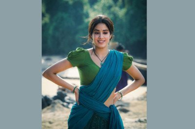 Janhvi Kapoor Transforms Into Village Belle For Telugu Debut Film 'Devara'