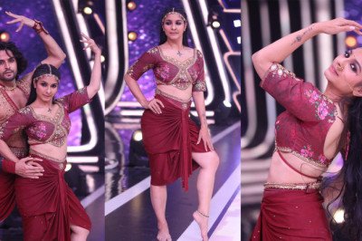 Tanishaa Mukerji's Dazzling Red Dance Spectacle Steals the Show on Jhalak Dikhhla Jaa