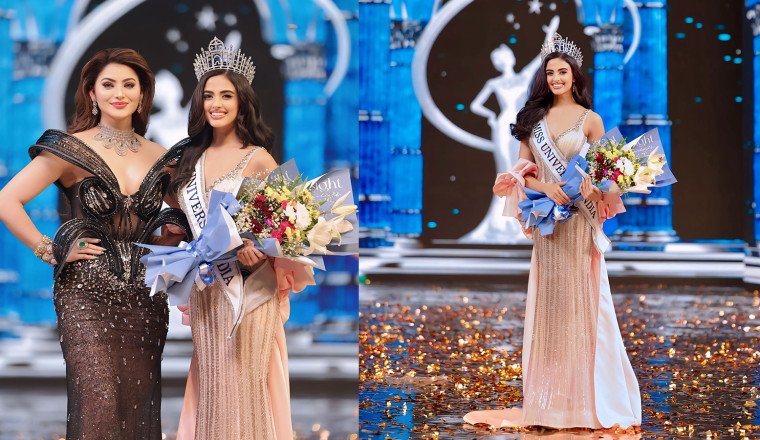 Gujarat's Rhea Singha Crowned Miss Universe India 2024, Receives Iconic ‘Taj Mahal’ Crown from Urvashi Rautela