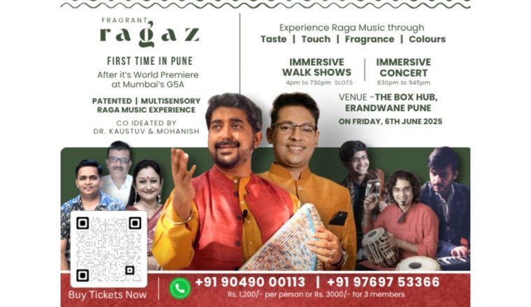 Fragrant Ragaz Set to Enchant Pune: A First-of-Its-Kind Multi-Sensory Raga Experience