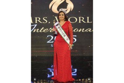 Fashion Designer Saloni Malhotra Crowned Mrs. World International 2025