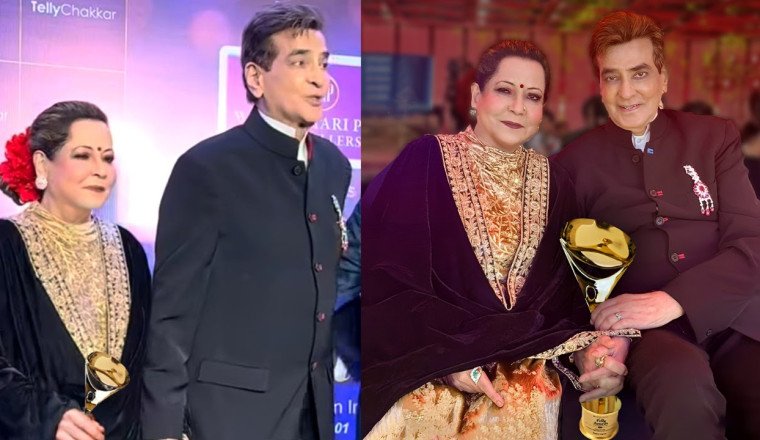 Shobha Kapoor honored with the Ramanand Sagar Lifetime Contribution Award at the Indian Telly Awards