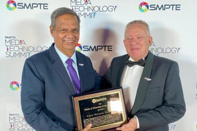 A Global Honour: Ujwal N. Nirgudkar Felicitated by SMPTE for promoting International Standards for Advancing the Indian Film Industry