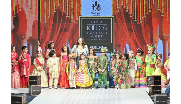 Designer NAVKIYA G Brings Vibrant Designs to Life at India Kids Fashion Week Season 11, Delhi