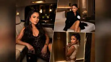 Anisha Garg Stuns in Elegant Black-and-White Look